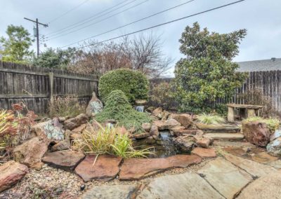 Waterfall and Koi Pond